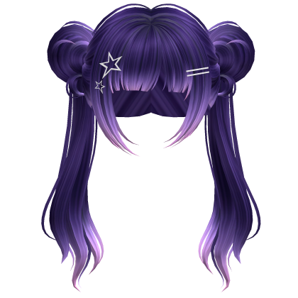 Long Anime Idol Twintails Galaxy w/ Star Clips Roblox item