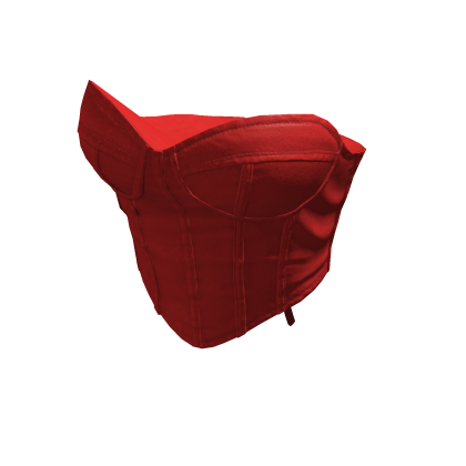 Red Silk Crop Designer Corset 🫐 thumbnail