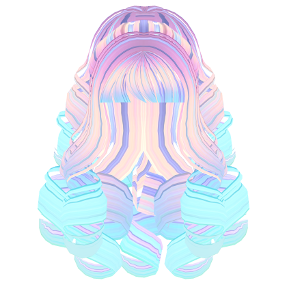 Fluffy Curly Pearl Ponytail Diamond Ombre