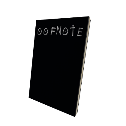 OOF Note Anime Book