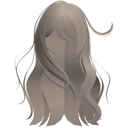 ♡ windy anime girl messy long hair (ash brown)