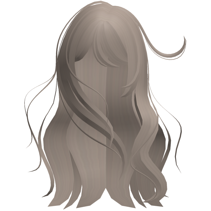 ♡ windy anime girl messy long hair (ash brown)