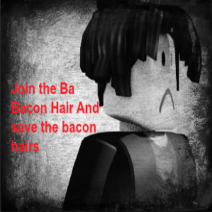 bacon hair Roblox decal
