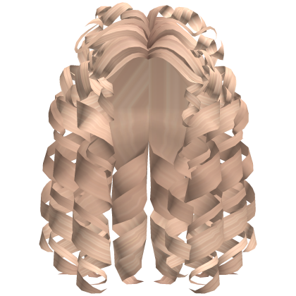 Curly Coily Volume Bouncy Hair (Blonde) Roblox item