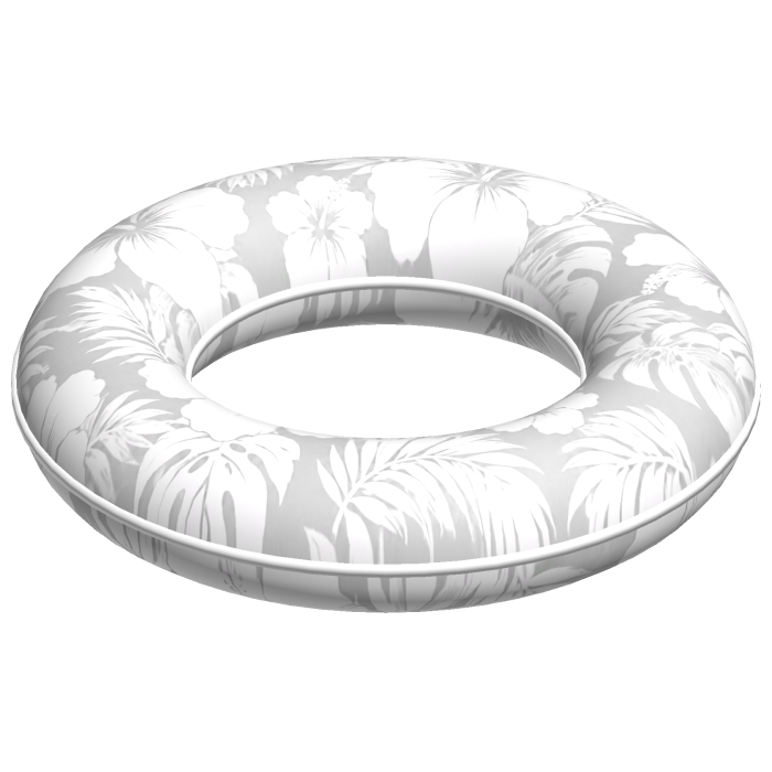 White Hibiscus Summer Floatie