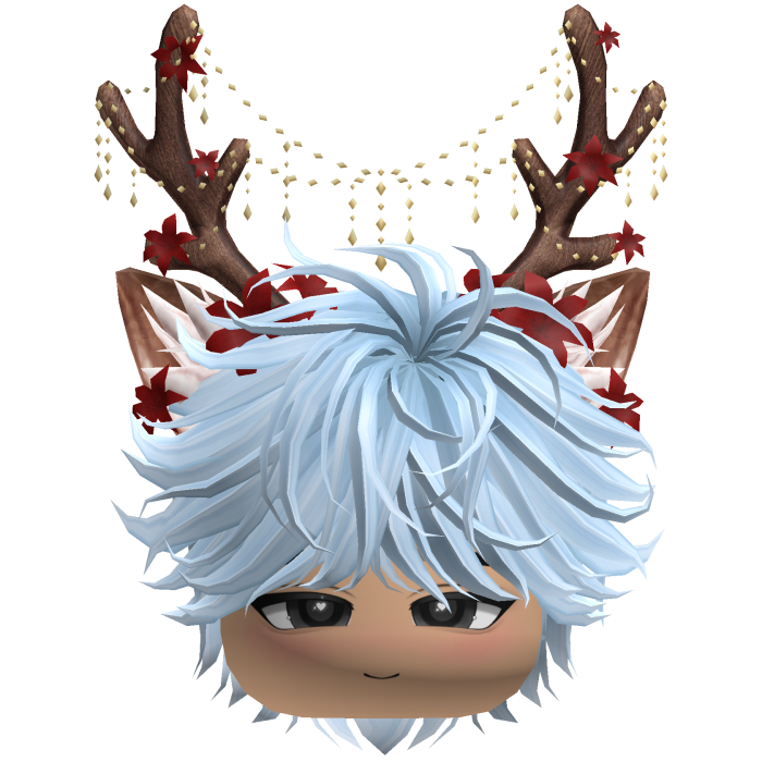 Christmas Messy Hair w/ Antlers