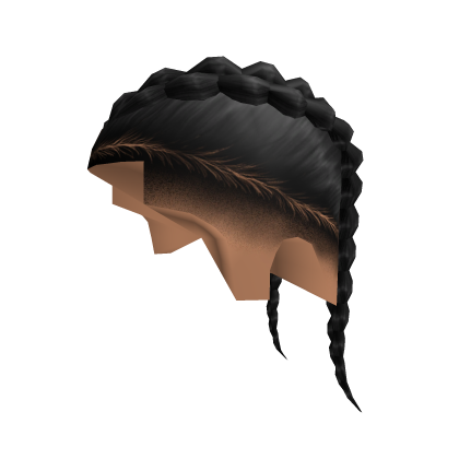 Twin Braids Black Roblox item
