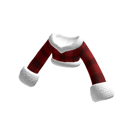 Christmas Red And White Flannel Sweater