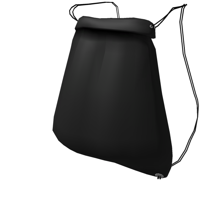 Black Drawstring Bag