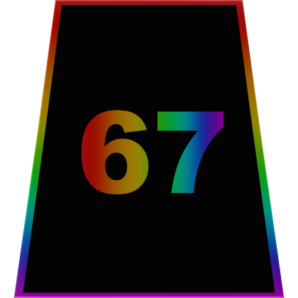 Cartoony Rainbow 67 Cape Roblox item