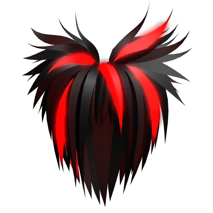 EMISSIVE Glow Red Niche VKei Twin Tails Hair 43.
