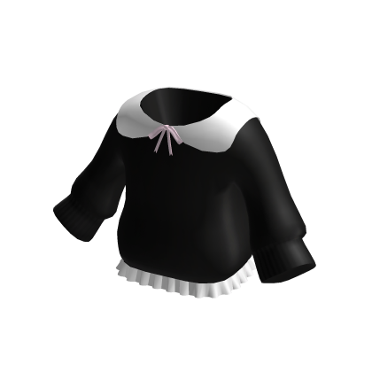 (black) back to school - collar sweater 3.0