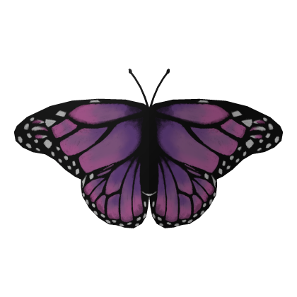 Purple Butterfly Face