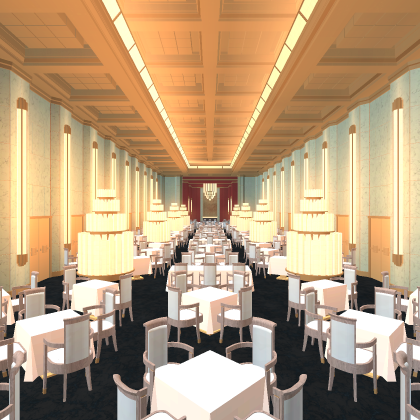 S.S. Normandie Dining Saloon