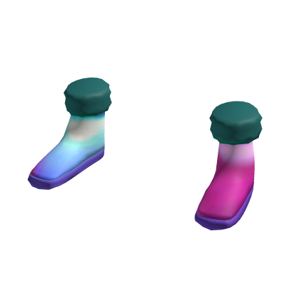 Cute Rainbow Pastel Boots