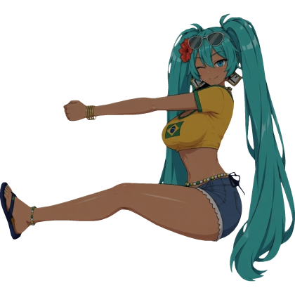 Brazilian Hatsune Miku Anime Girl Hug