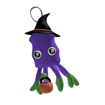 Mr. Trick or Treat Squid Keychain