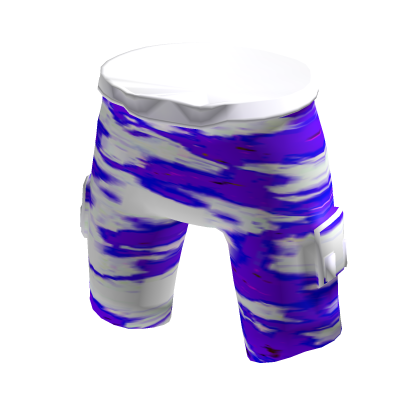 Purple & White Smoke Shorts thumbnail