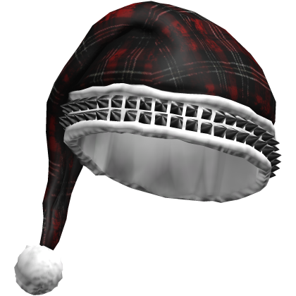 Christmas Striped Studded Santa Hat Roblox item