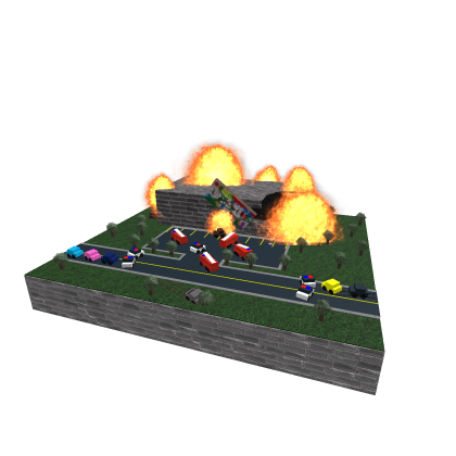 *Wally's fright gone down in a fire*