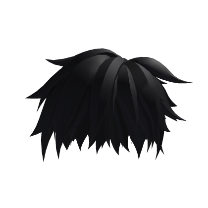 Black Layered Spiky Anime Hair Roblox item