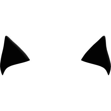 raised cat ears (black)