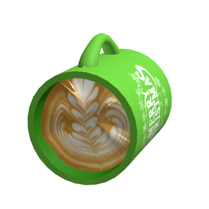 holdable green christmas hot chocolate mug 3.0 thumbnail