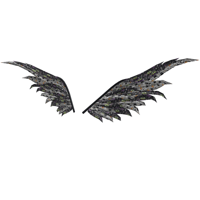 Creepy Ringleader Circus Crow Wings