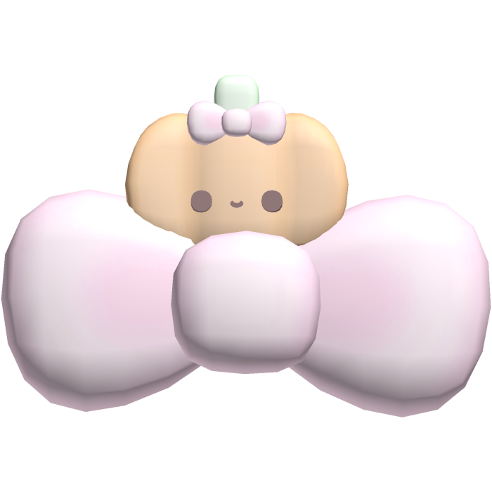 Cute Candy Pumpkin Pink Halloween Bow