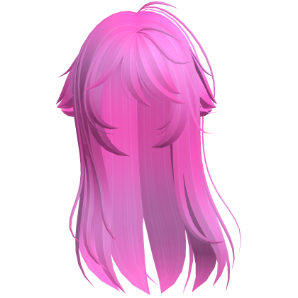 Hot Pink Shy Moe Cat Girl Windy Whispy Hair