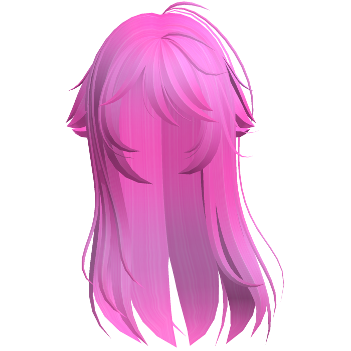 Hot Pink Shy Moe Cat Girl Windy Whispy Hair