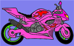 PINK MOTER CYCLE