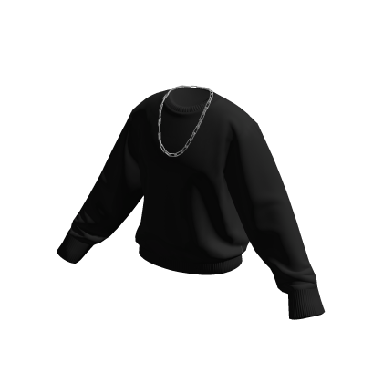 Black Sweater w/ Silver Chain thumbnail