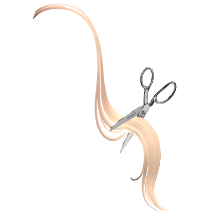 scissors cutting hair blonde ADD-ON Roblox item