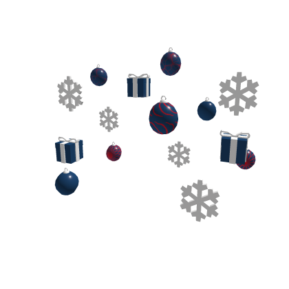 Blue Red Silver Christmas Aura