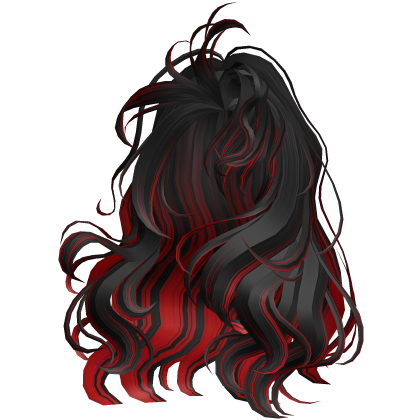 Curly Blowout Black & Red