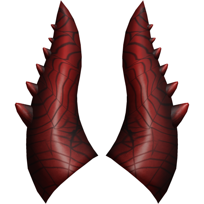 Dark Red Spiderweb Candle of Pwnage Horns Add-On