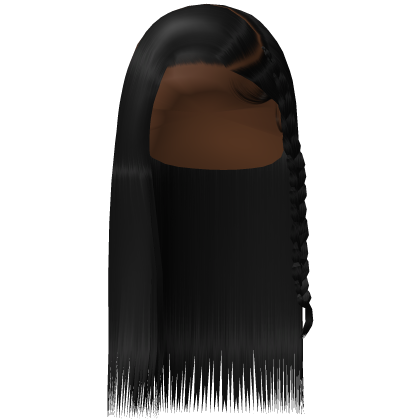𝓟𝓖﹕Side Part with Braid (Black) Roblox item