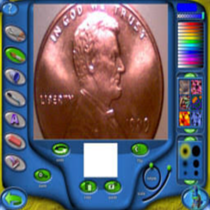 nostalgic intel QX3 microscope old media Y2K Roblox decal