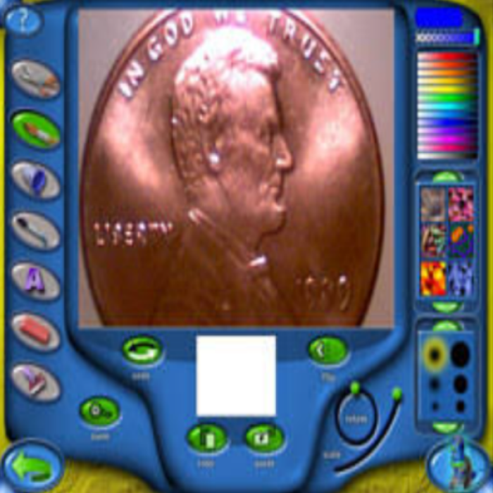 nostalgic intel QX3 microscope old media Y2K Roblox decal