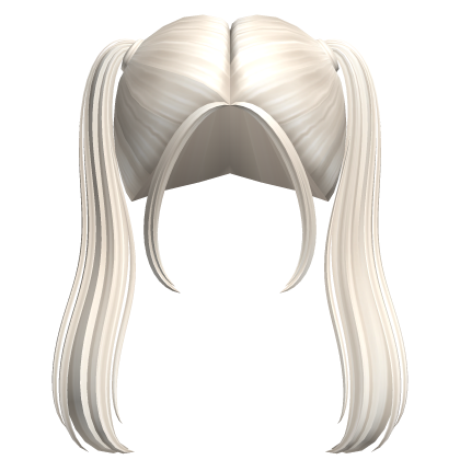 -',ৎ High Wavy Preppy Pigtails in Ash Blonde