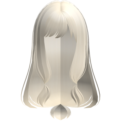 wispy thin silky long tied moe hair blonde