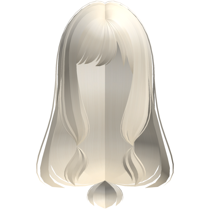 wispy thin silky long tied moe hair blonde