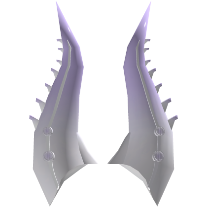 Light Purple/White Horns of Pwnage Recolor (Addon) Roblox item