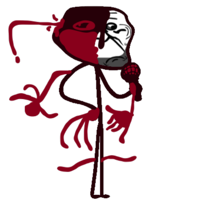 Corrupted Troll Face Only Resting Face Roblox decal