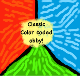 classic color-coded roblox obby for beginners