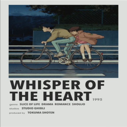 whisper of the heart studio ghibli poster Roblox decal