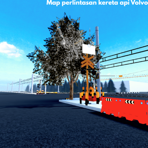 Map perlintasan kereta api volvo