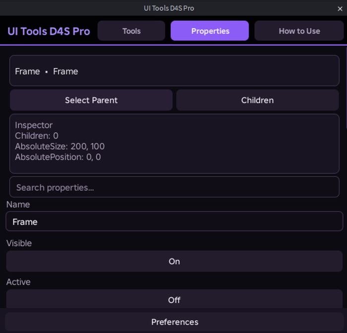 UI Tools D4S Pro preview 1