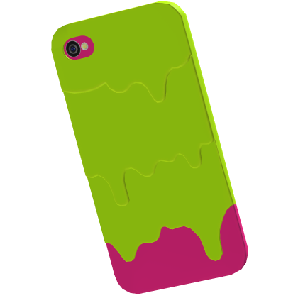 Slimed Phone in Lime Green & Hot Pink